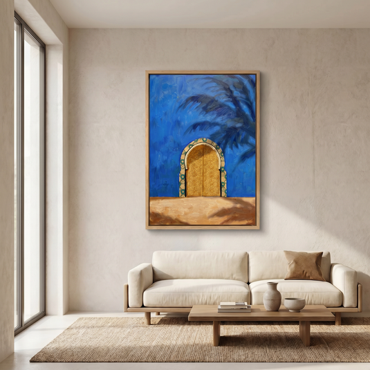 Porte du Rêve Bleu ( Œuvre retouchée à la peinture )
