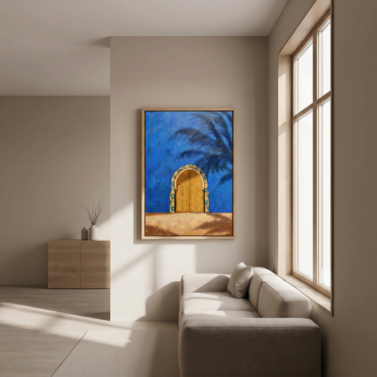 Porte du Rêve Bleu ( Œuvre retouchée à la peinture )